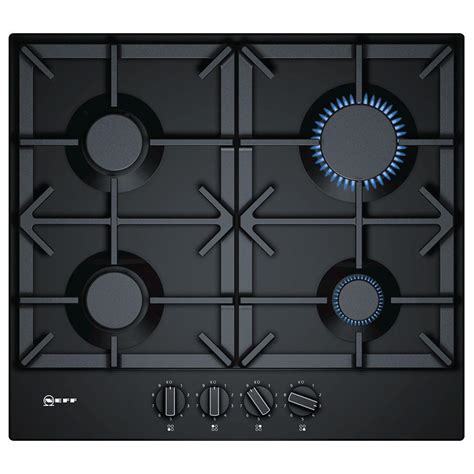 neff 60cm 4 burner built-in gas hob - black t26ds49s0